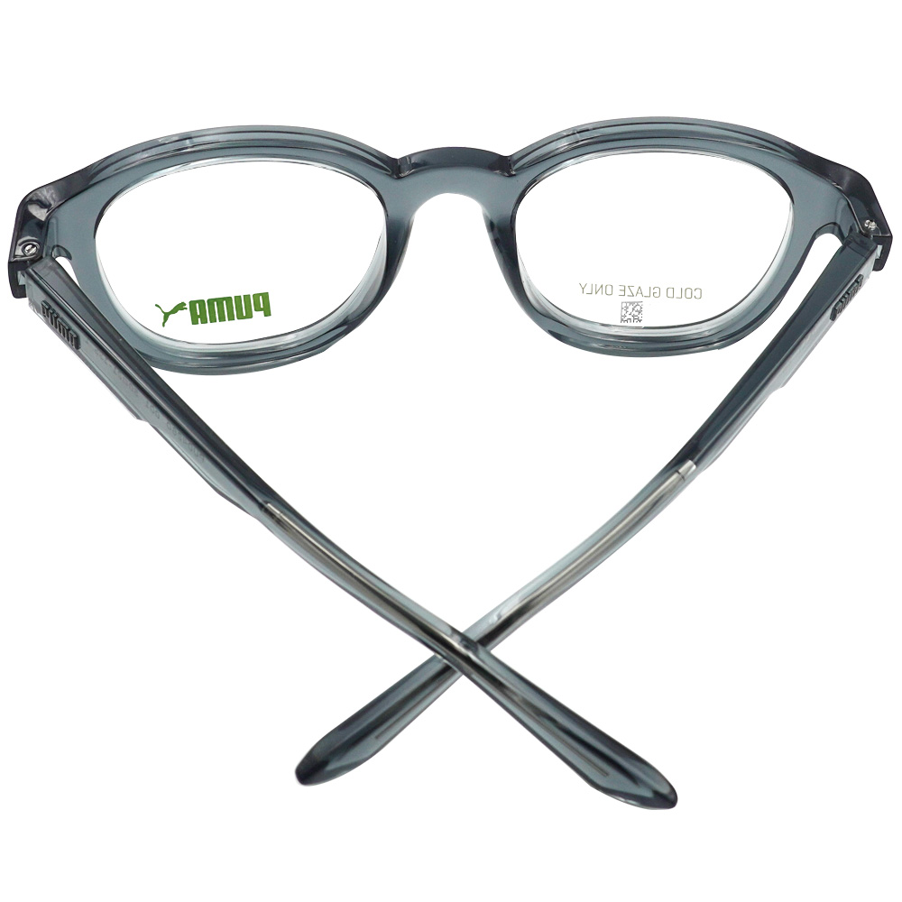 PUMA l 獨樹一格多邊圓框眼鏡 鐵灰