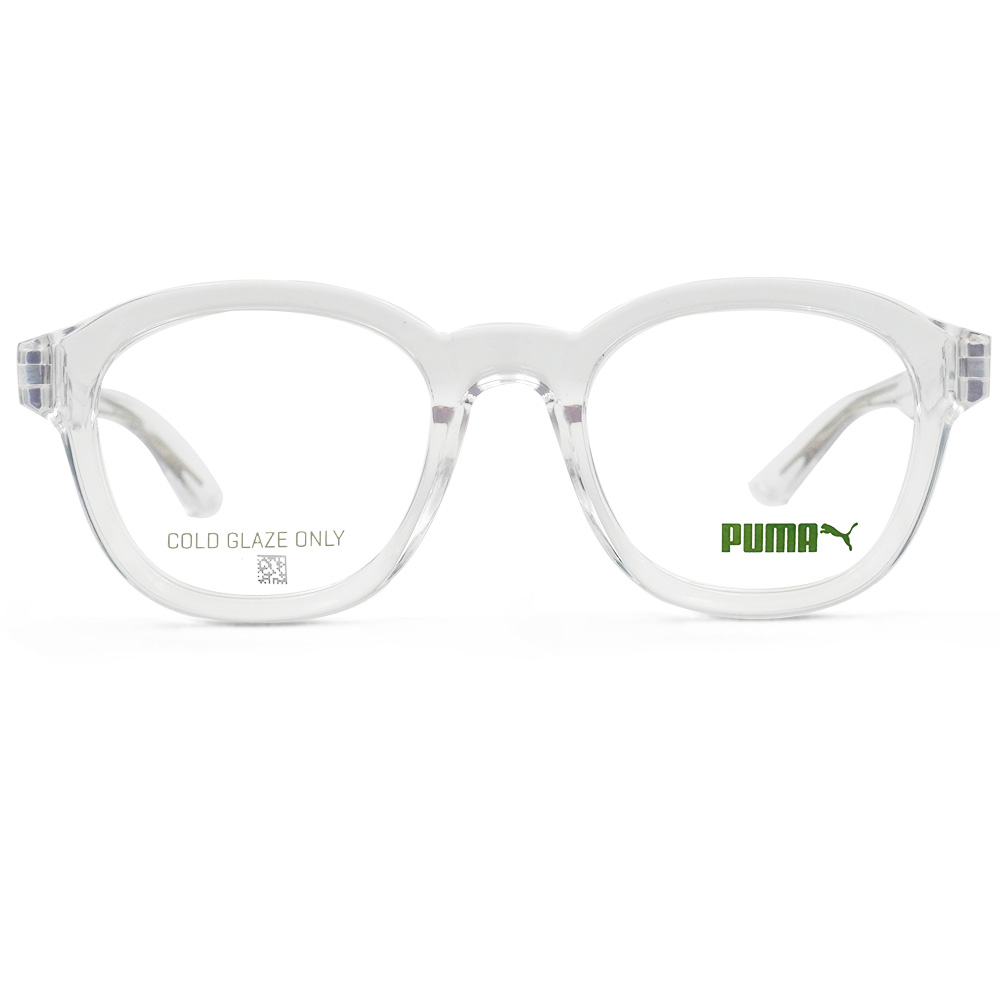 PUMA l 獨樹一格多邊圓框眼鏡 清冷透