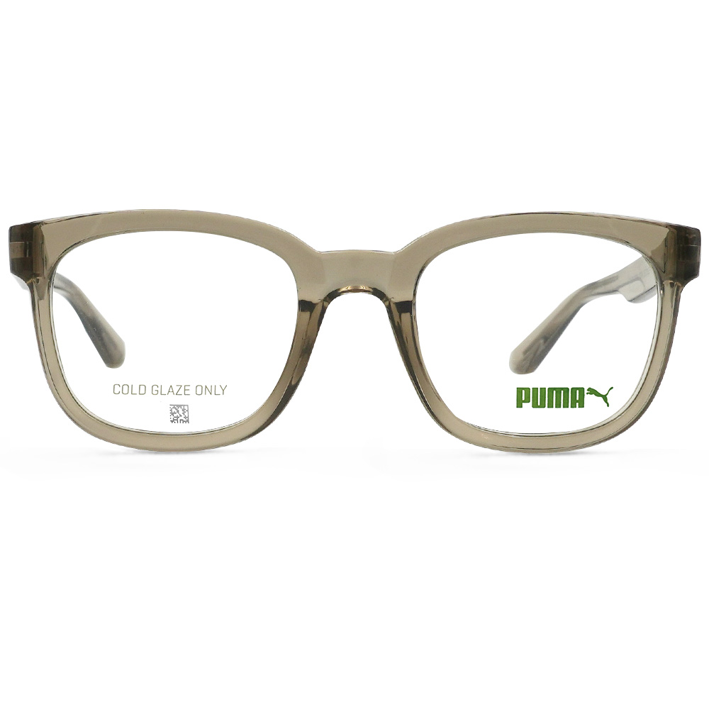 PUMA l 低調質感方框眼鏡 冷茶色
