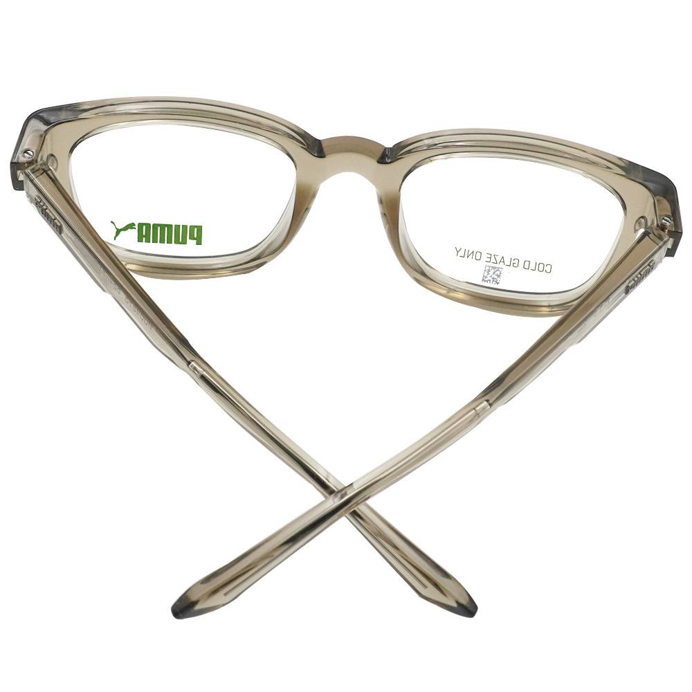 PUMA l 低調質感方框眼鏡 冷茶色