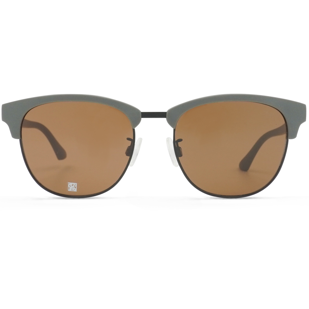 PUMA l 潮漾眉框太陽眼鏡 水泥灰