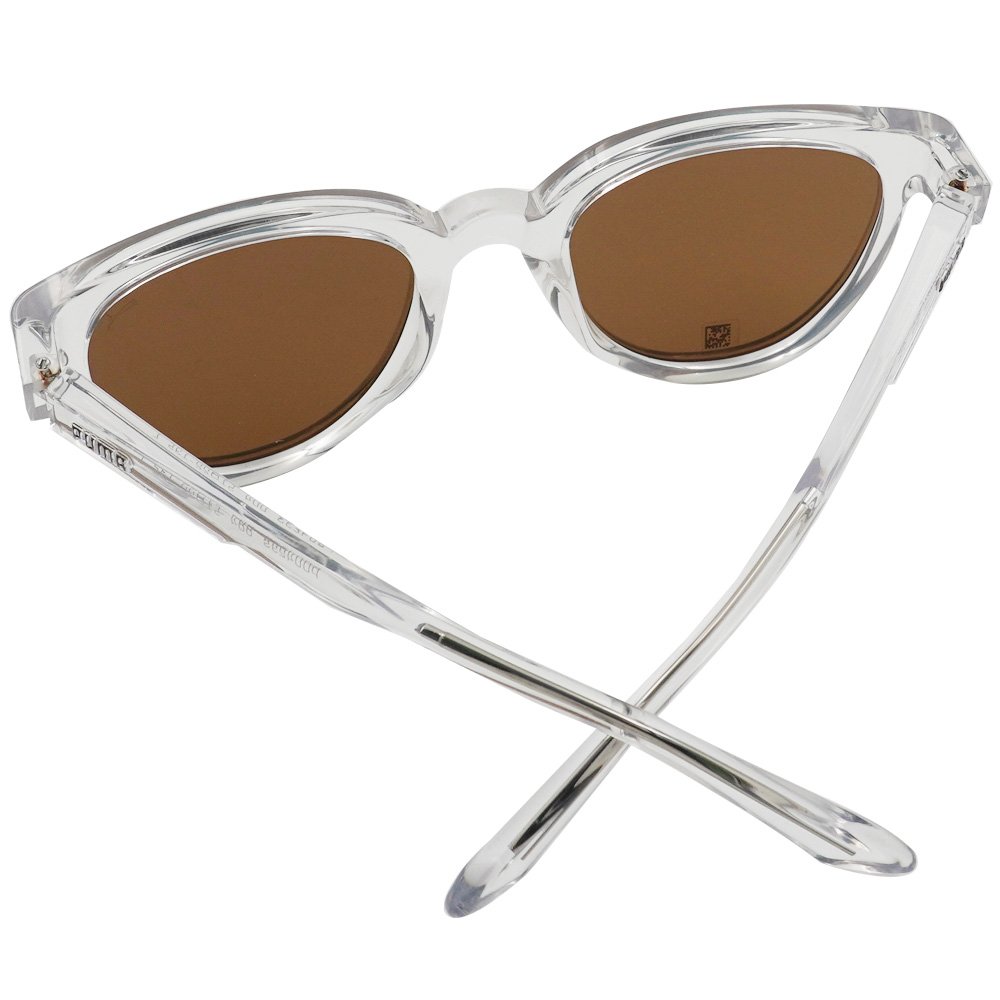 PUMA l 潮趣旅人波士頓框太陽眼鏡 冰晶透