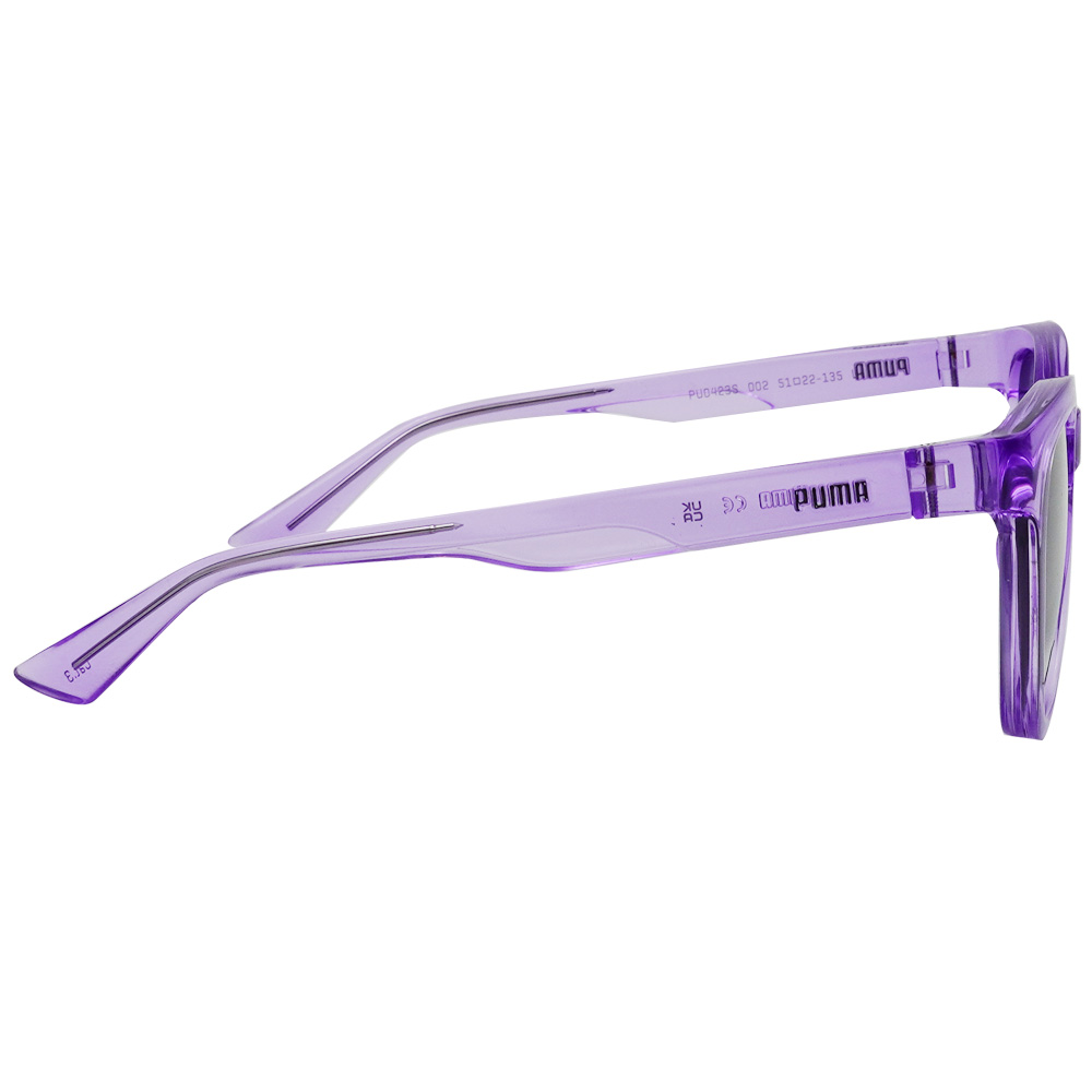 PUMA l 潮趣旅人波士頓框太陽眼鏡 透紫