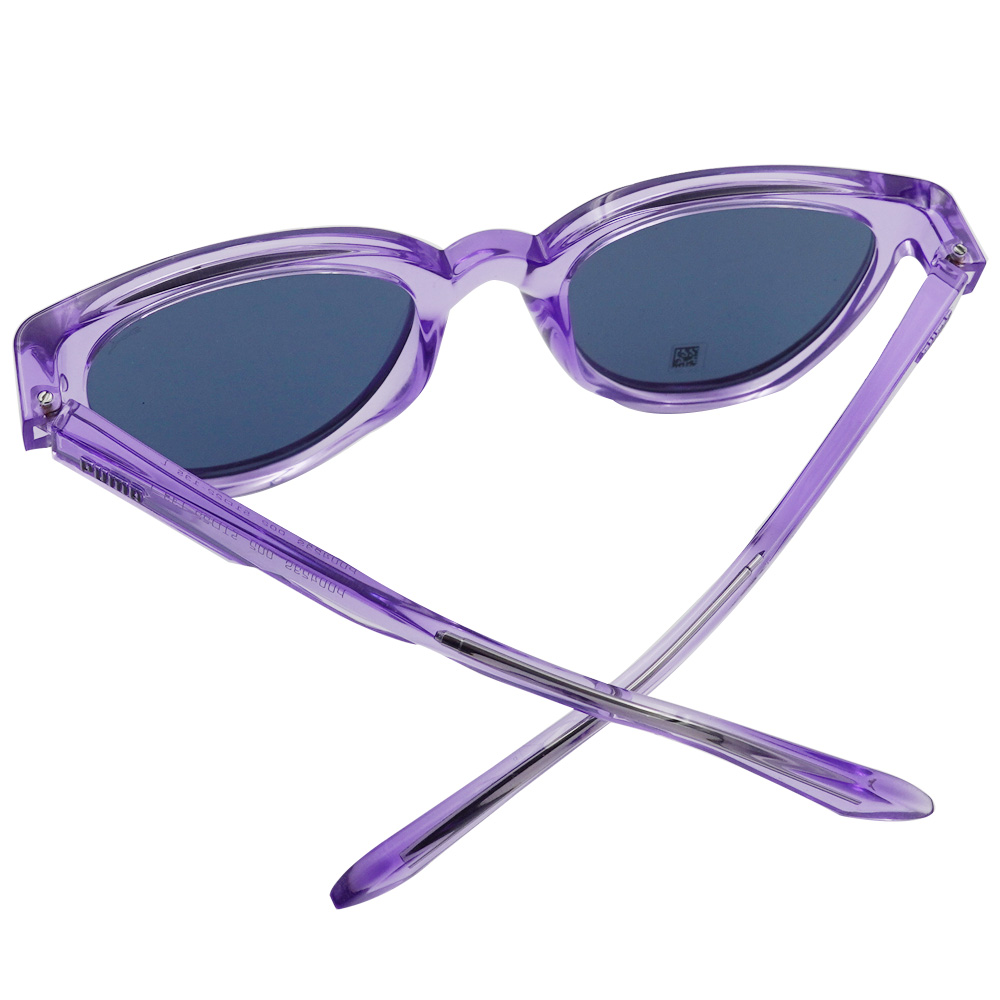PUMA l 潮趣旅人波士頓框太陽眼鏡 透紫