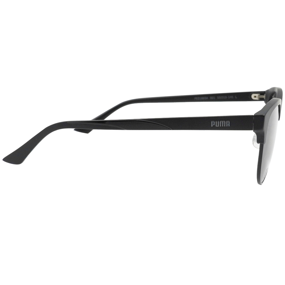 PUMA l 潮漾眉框太陽眼鏡 炭晶黑