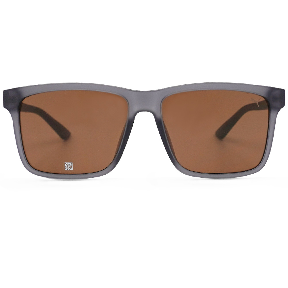 PUMA l 經典紳士方框太陽眼鏡 冷透灰