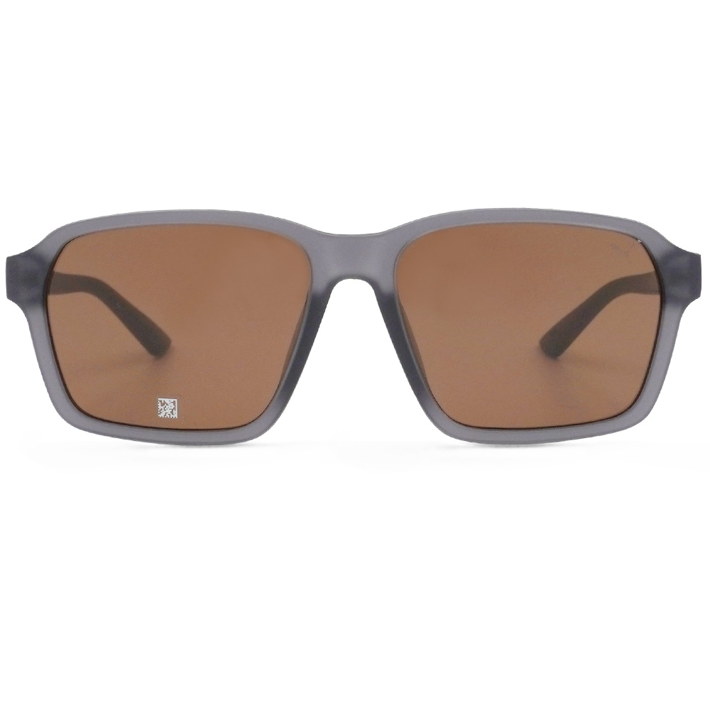 PUMA l 落落大方大方框太陽眼鏡 個性透灰/紅