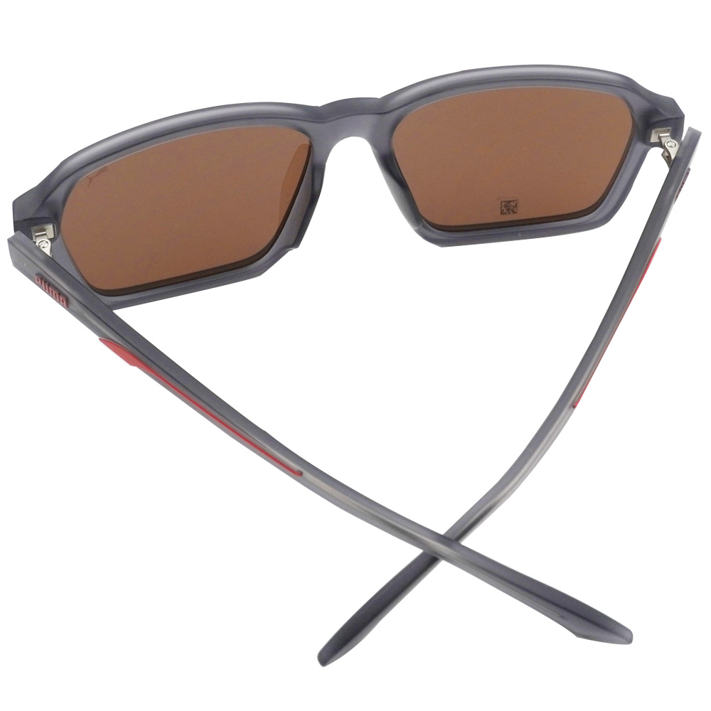 PUMA l 落落大方大方框太陽眼鏡 個性透灰/紅