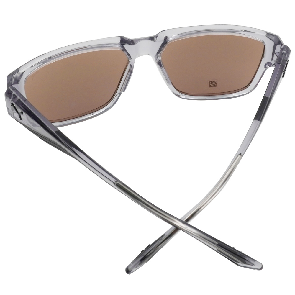 PUMA l 飛馳感多邊框太陽眼鏡 亮透灰