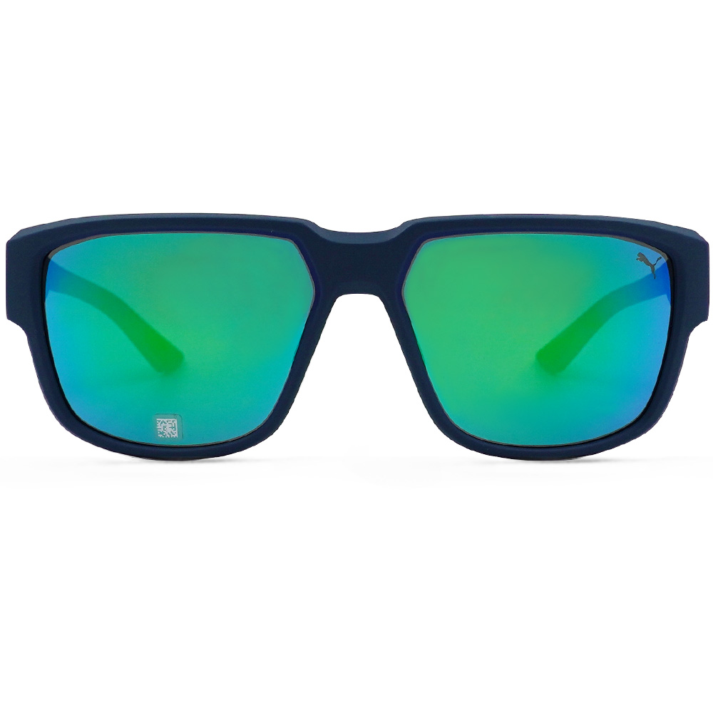 PUMA l 飛馳感多邊框太陽眼鏡 莫藍