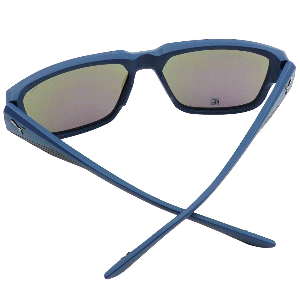 PUMA l 飛馳感多邊框太陽眼鏡 莫藍