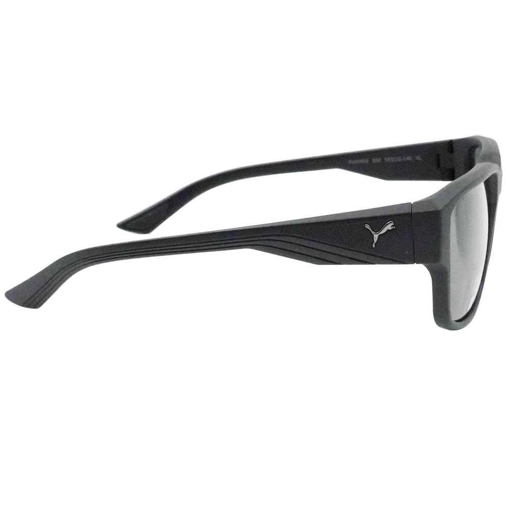 PUMA l 飛馳感多邊框太陽眼鏡 霧黑
