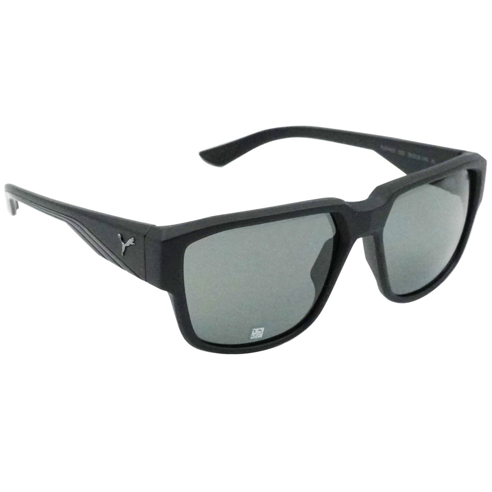 PUMA l 飛馳感多邊框太陽眼鏡 霧黑