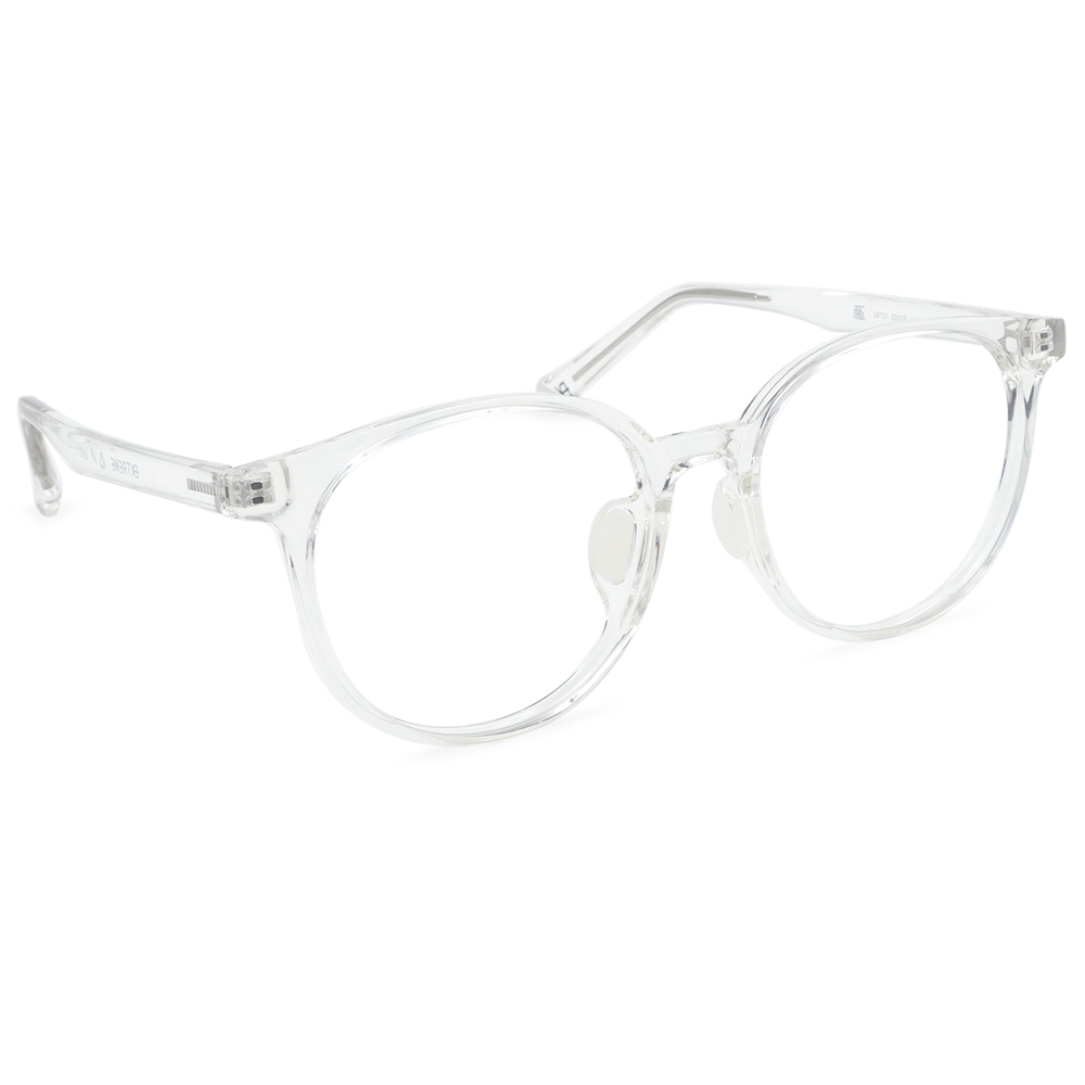 極‧舒適3.0系列 l 百搭波士頓圓框眼鏡 l  冰晶透