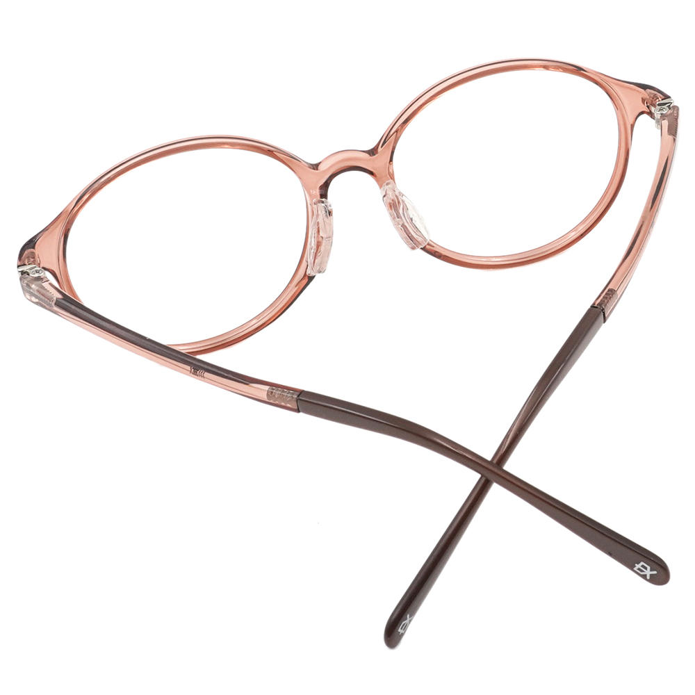 極‧舒適3.0系列 l 小清新圓框眼鏡 l 蜜茶棕