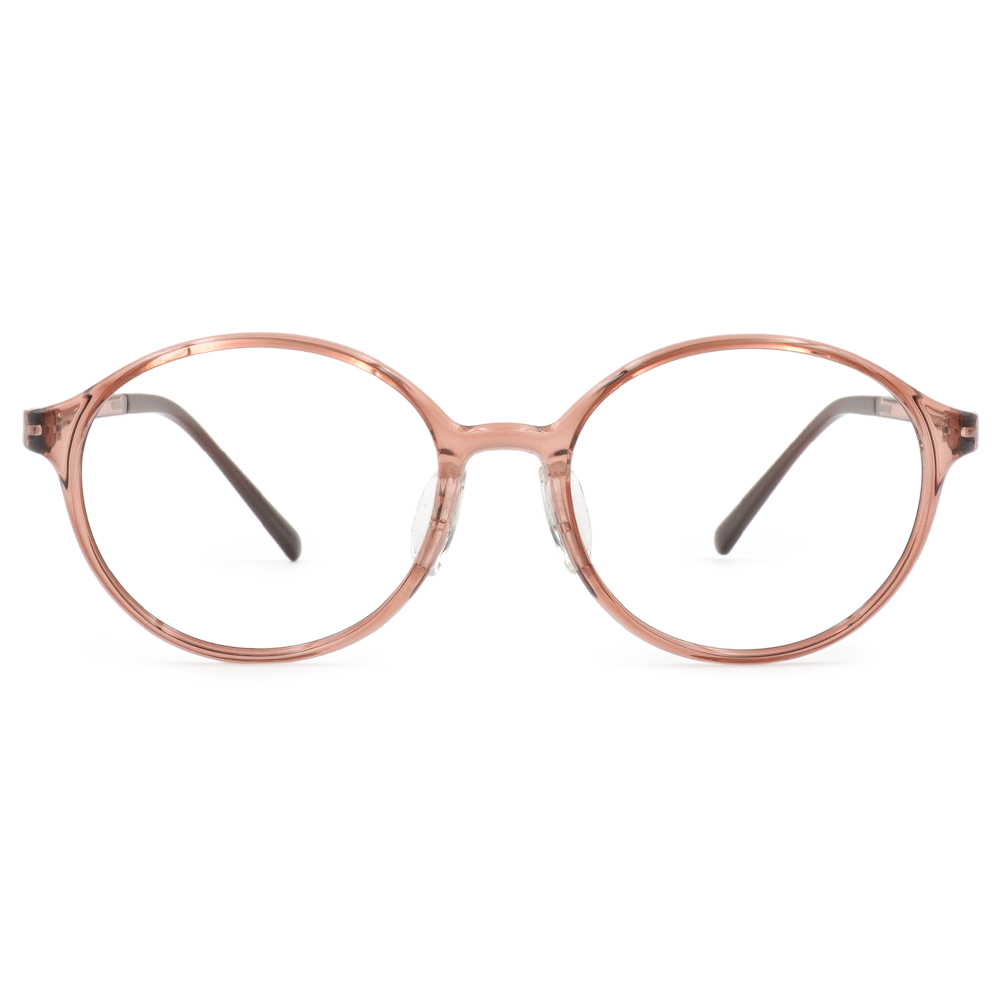 極‧舒適3.0系列 l 小清新圓框眼鏡 l 蜜茶棕