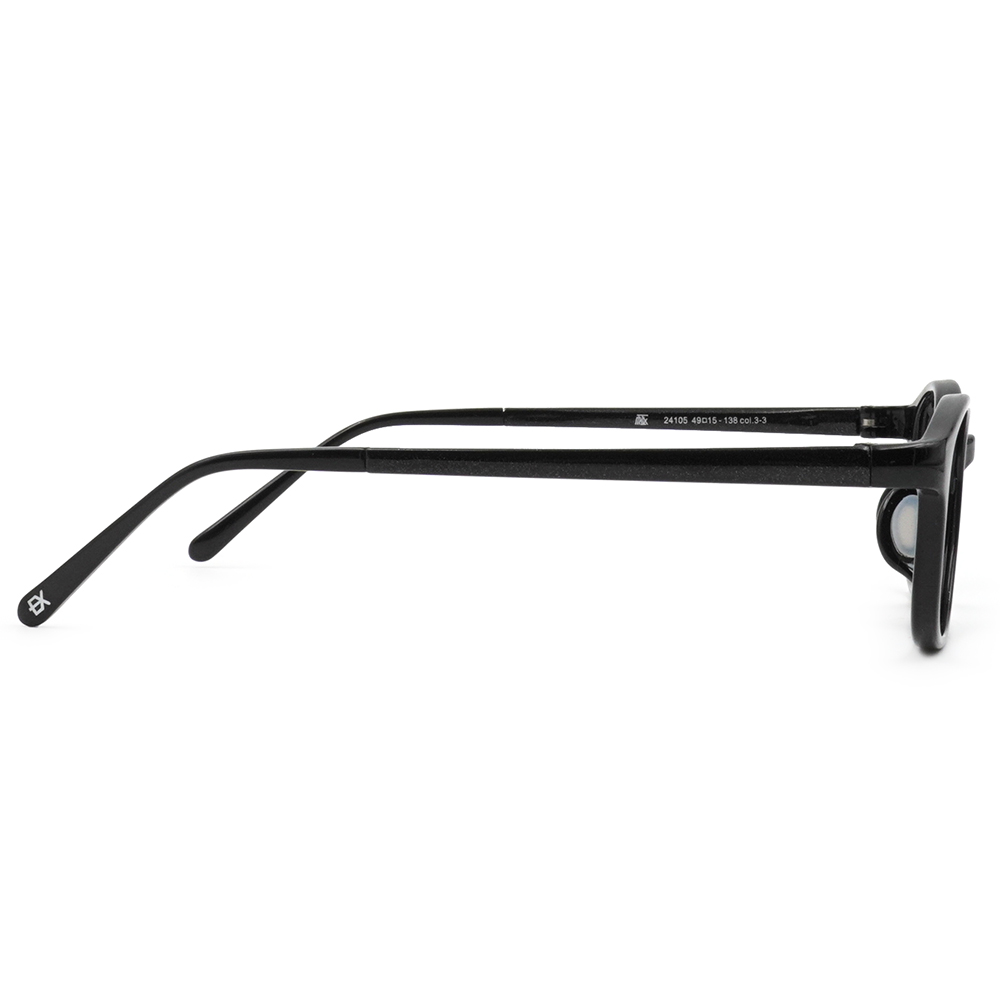 極‧舒適3.0系列 l  低調小細圓框眼鏡  l 極緻黑