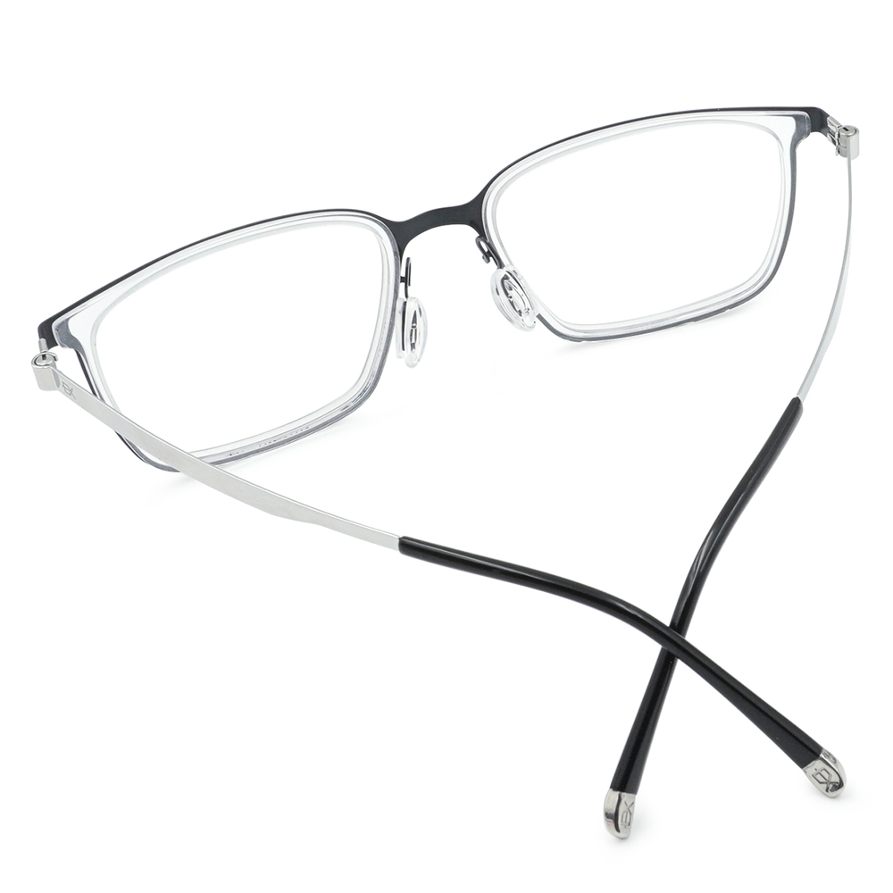 極‧舒適3.0系列 l 機靈方框眼鏡 |  知性透黑