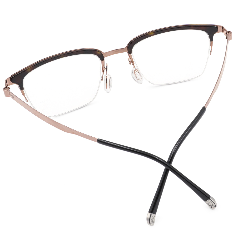 極‧舒適3.0系列 l 成穩眉框眼鏡 | 黑茶棕