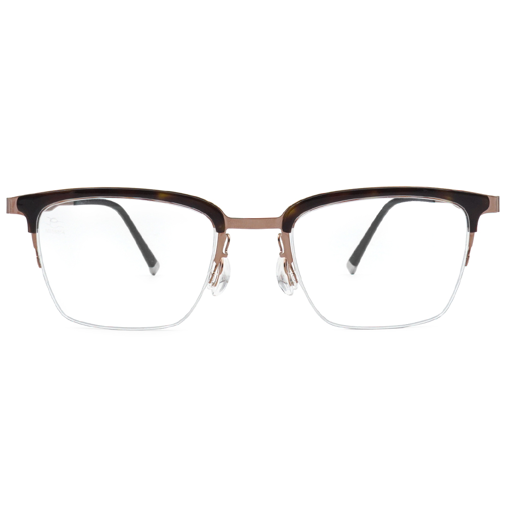 極‧舒適3.0系列 l 成穩眉框眼鏡 | 黑茶棕