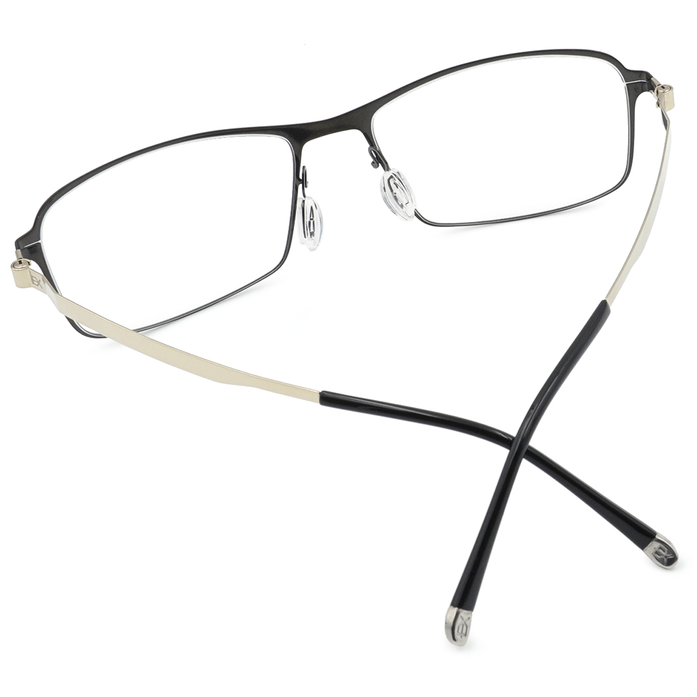 極‧舒適3.0系列 l 俐落長方框眼鏡 | 質感黑