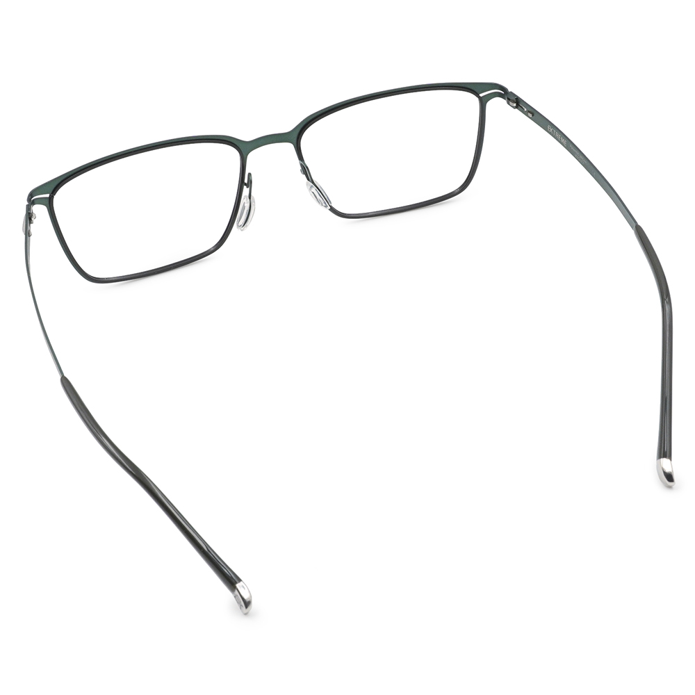 極‧舒適3.0系列 l 內斂自律長方框眼鏡 | 沉穩綠