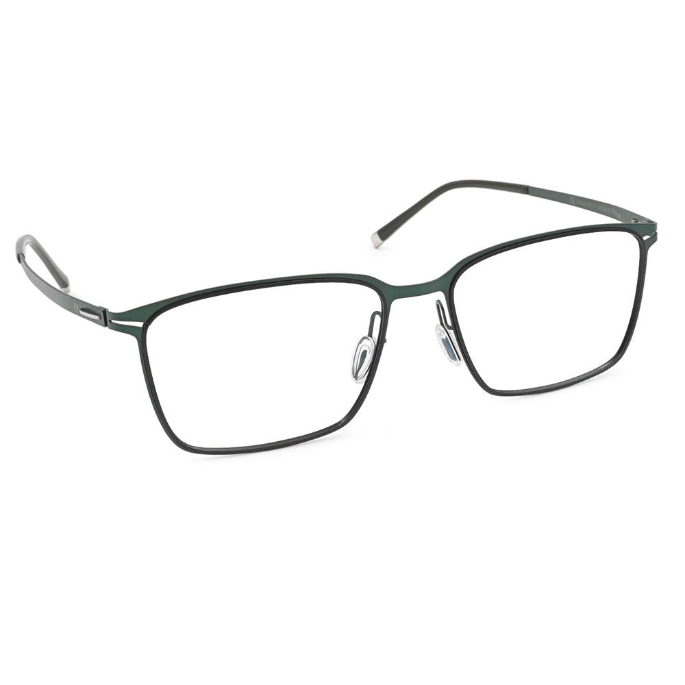 極‧舒適3.0系列 l 內斂自律長方框眼鏡 | 沉穩綠
