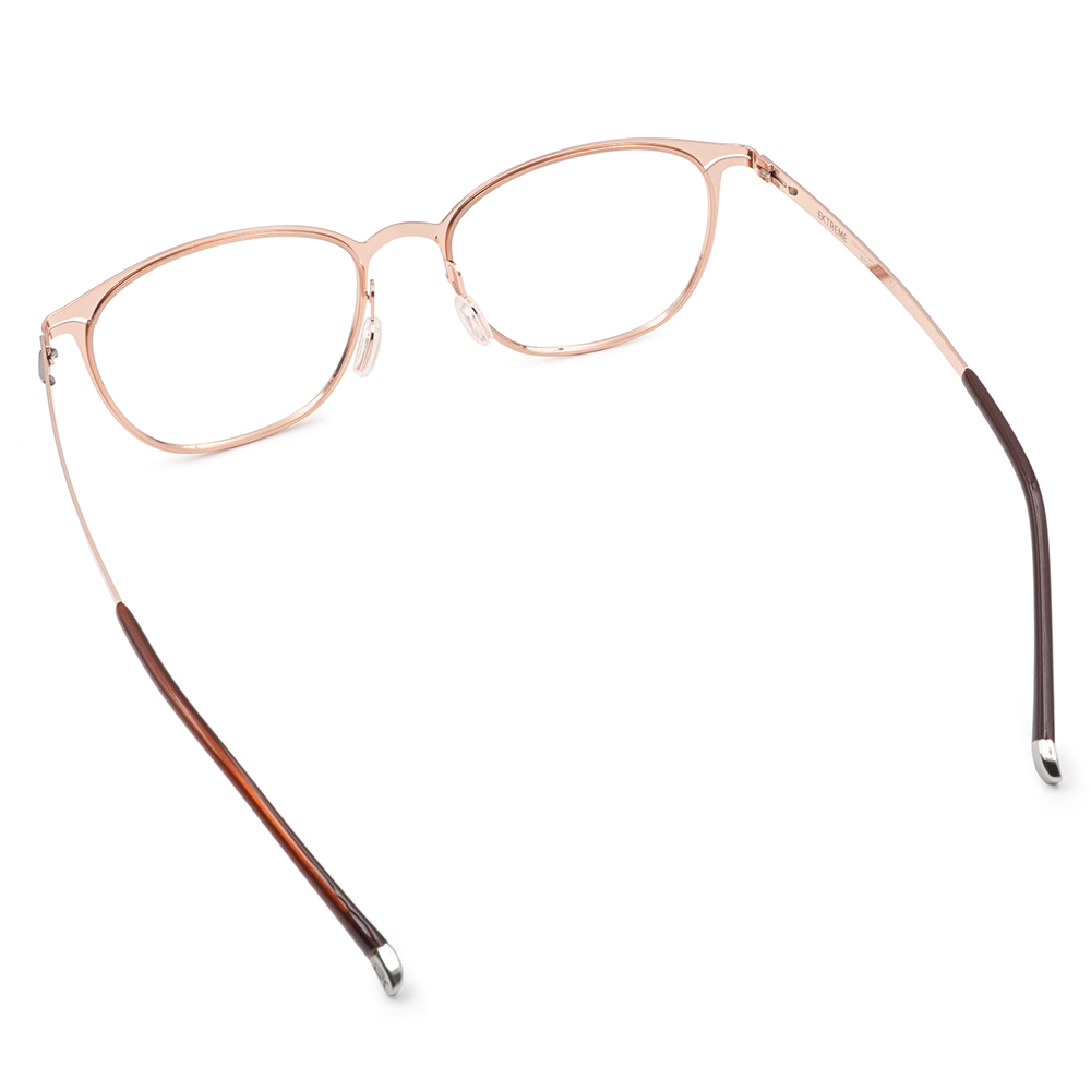 極‧舒適3.0系列 l 高雅多邊圓框眼鏡 | 香檳金