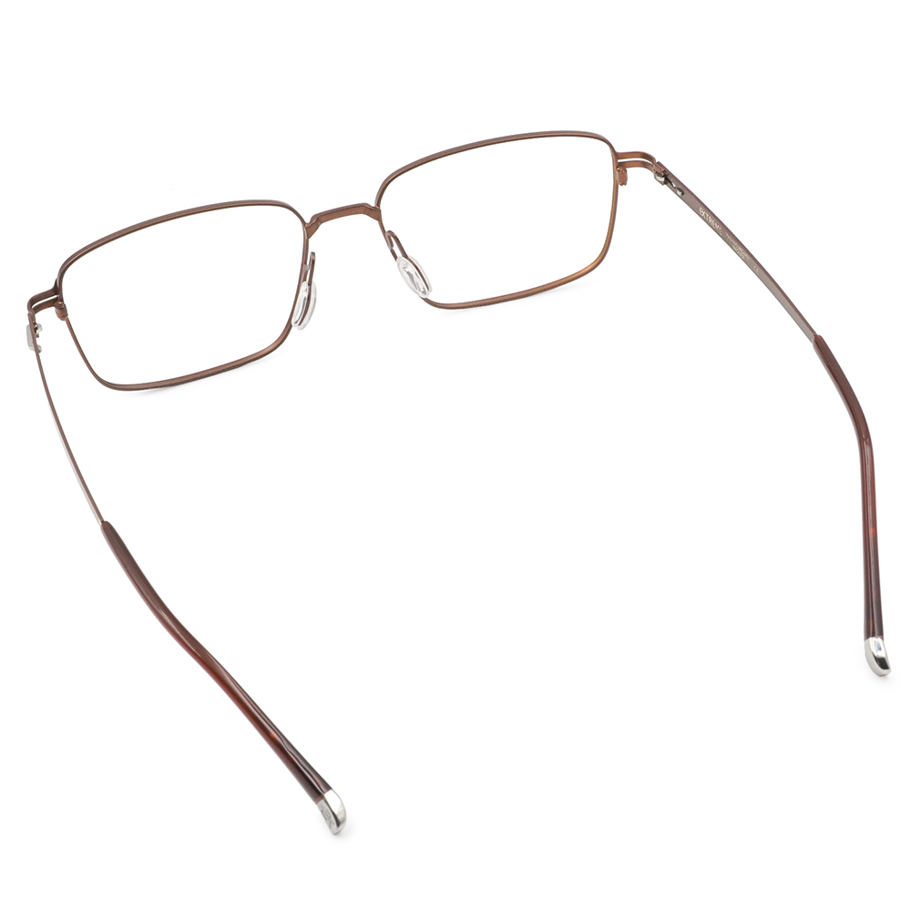 極‧舒適3.0系列 l 基礎極細方框眼鏡 | 古典棕