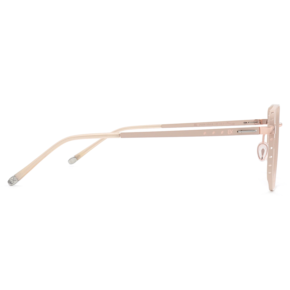 極‧舒適3.0系列 l 細緻多邊框眼鏡 l  浪漫粉膚