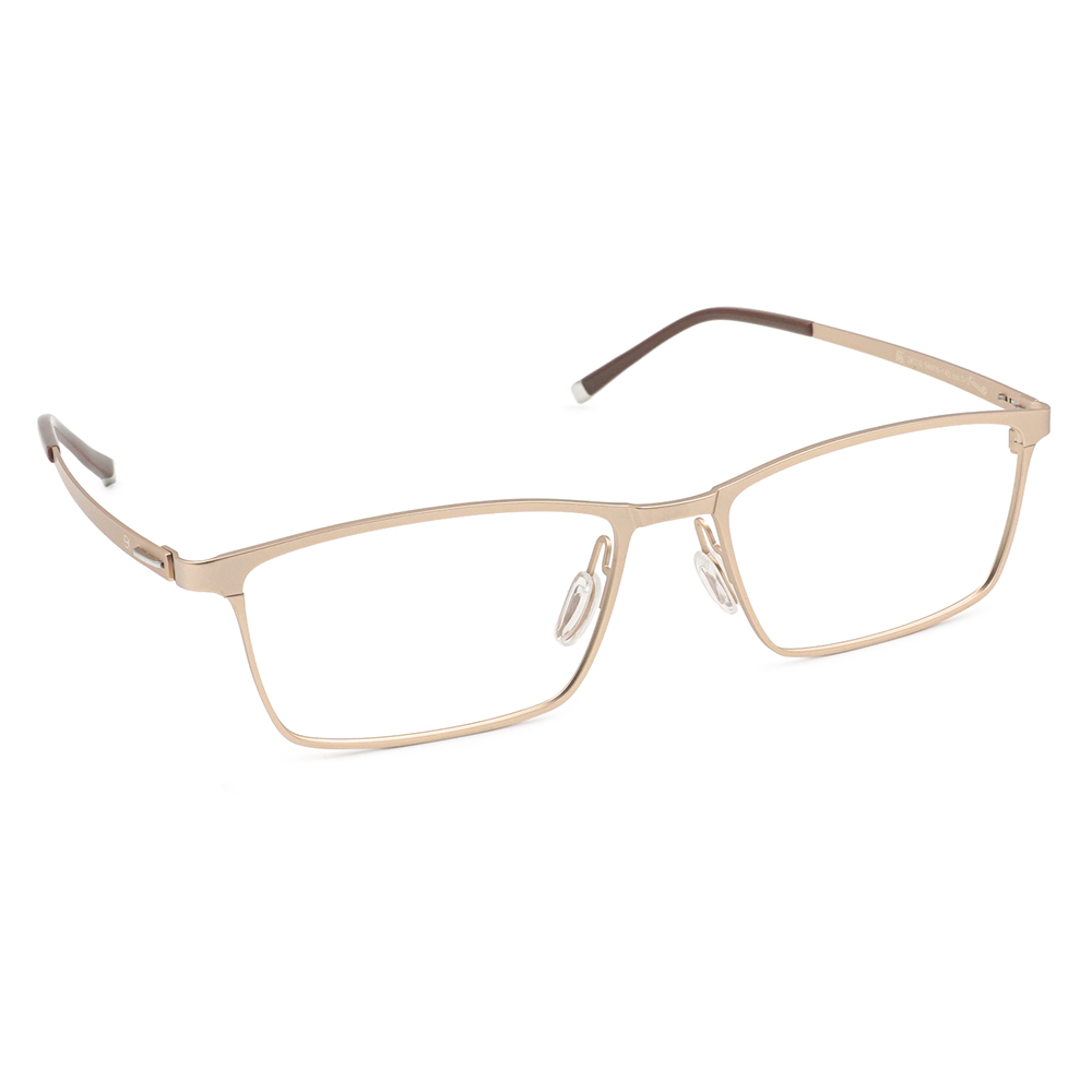 極‧舒適3.0系列 l 科技質感長方框眼鏡 | 流光金