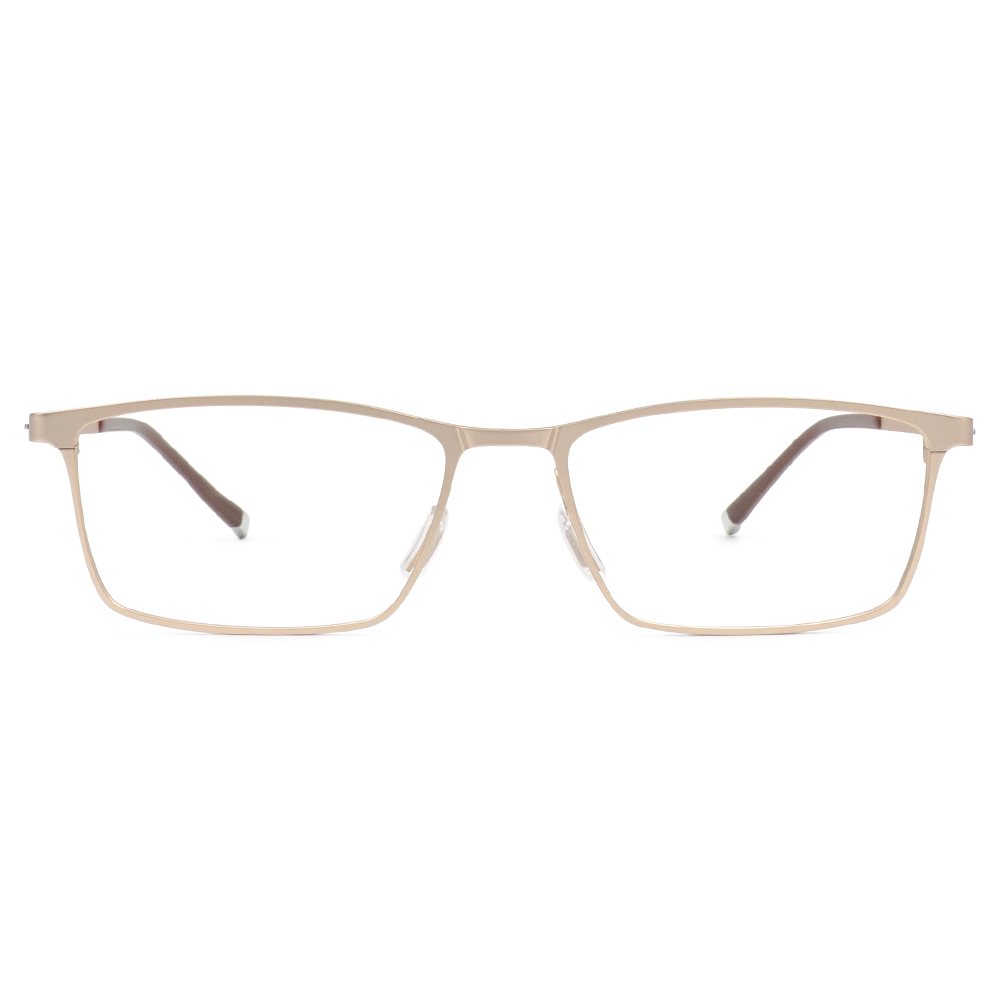 極‧舒適3.0系列 l 科技質感長方框眼鏡 | 流光金