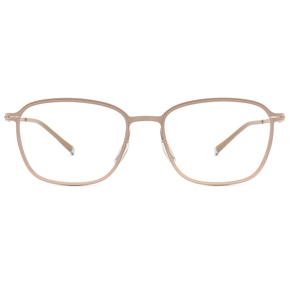 極‧舒適3.0系列 l 博學多聞多邊框眼鏡 | 淺卡其