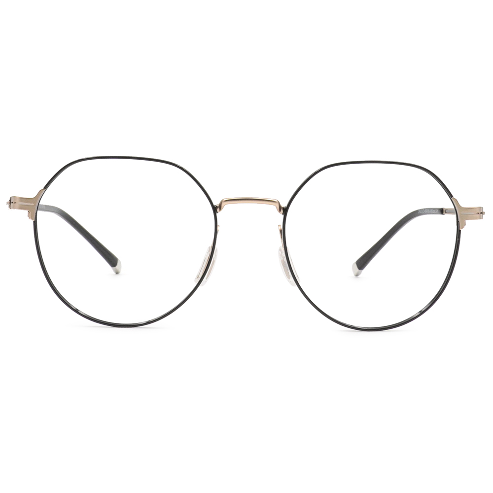 極‧舒適3.0系列 l 日系文藝多邊圓框眼鏡 | 博學黑