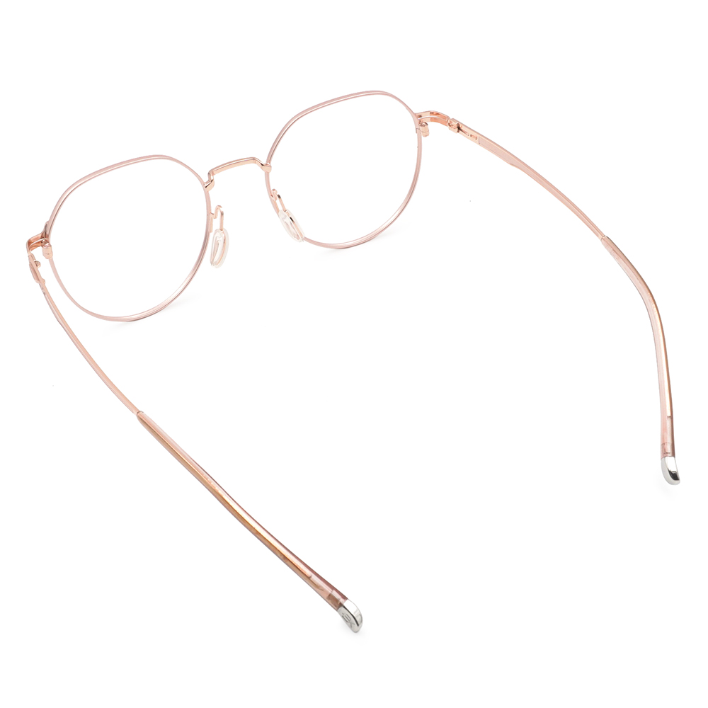 極‧舒適3.0系列 l 日系文藝多邊圓框眼鏡 | 俏麗粉