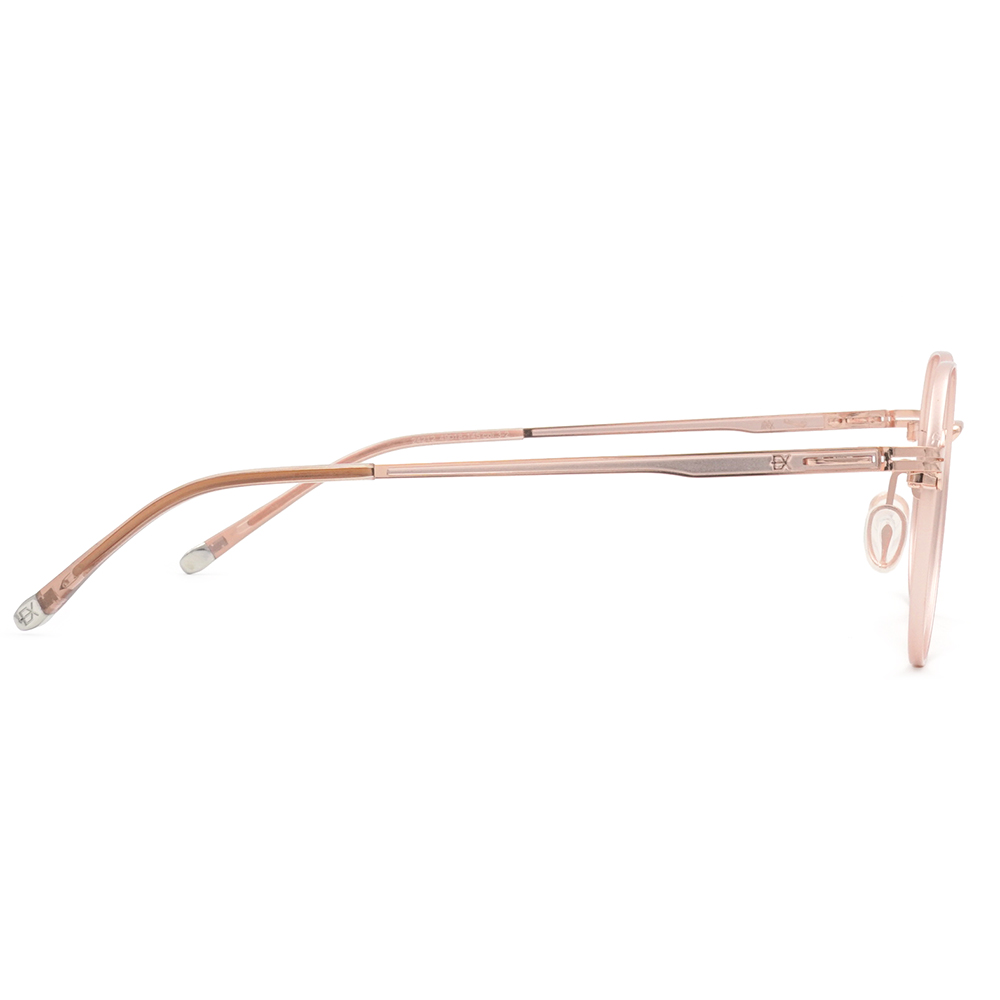 極‧舒適3.0系列 l 日系文藝多邊圓框眼鏡 | 俏麗粉