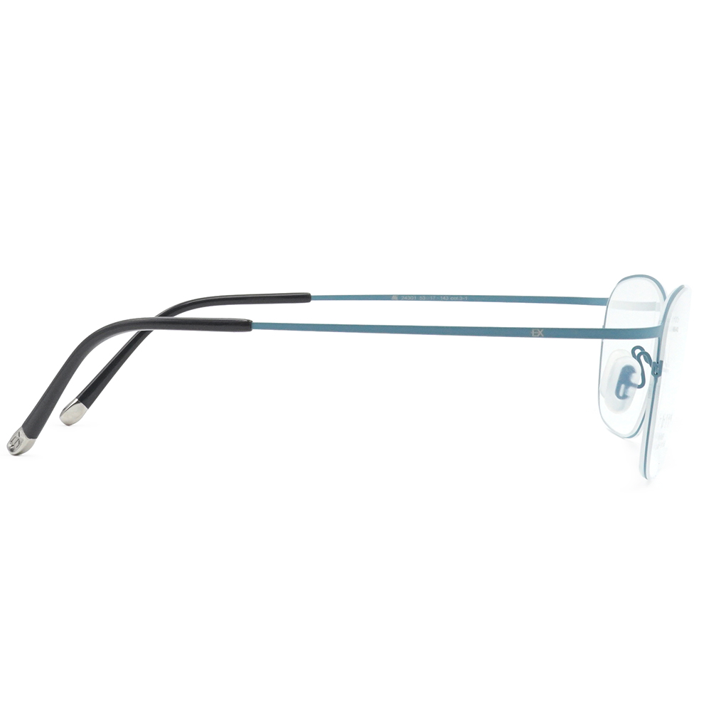 極‧舒適3.0系列 l 極彈獨特長方框眼鏡 | 天空藍