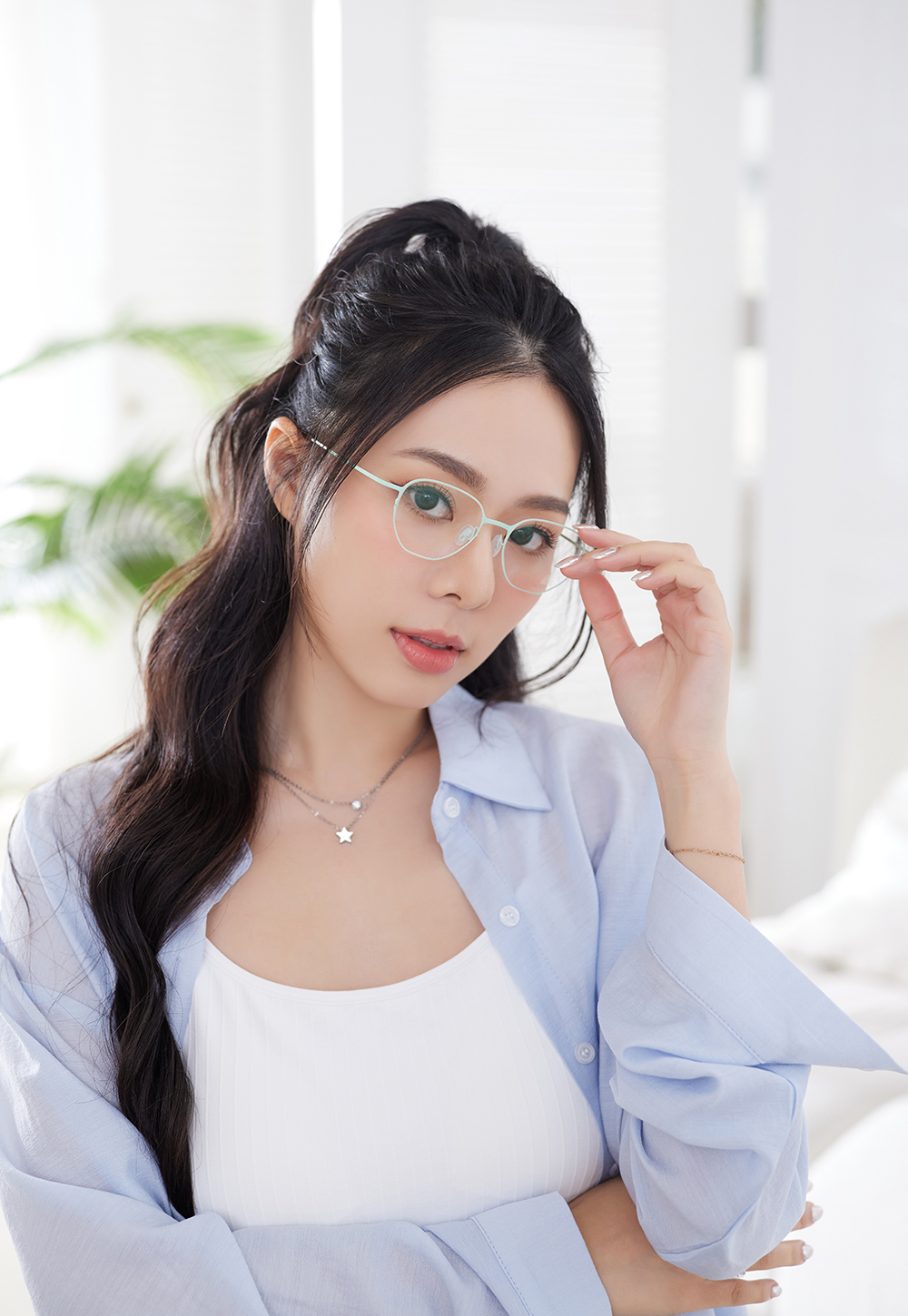 極‧舒適3.0系列 l 極彈大膽多邊圓框眼鏡 | 薄荷綠