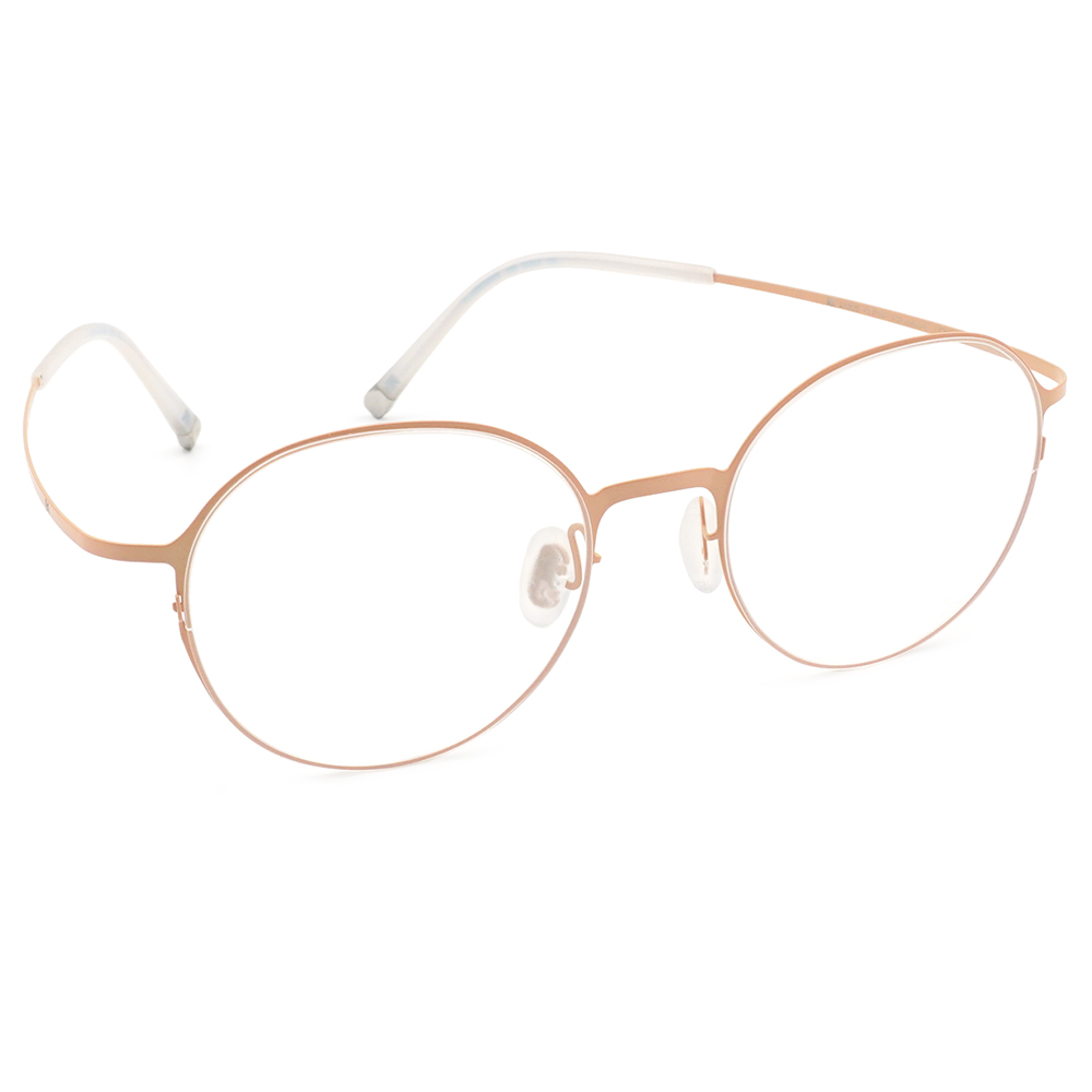 極‧舒適3.0系列 l 極彈馬卡龍色圓框眼鏡 | 杏桃橙