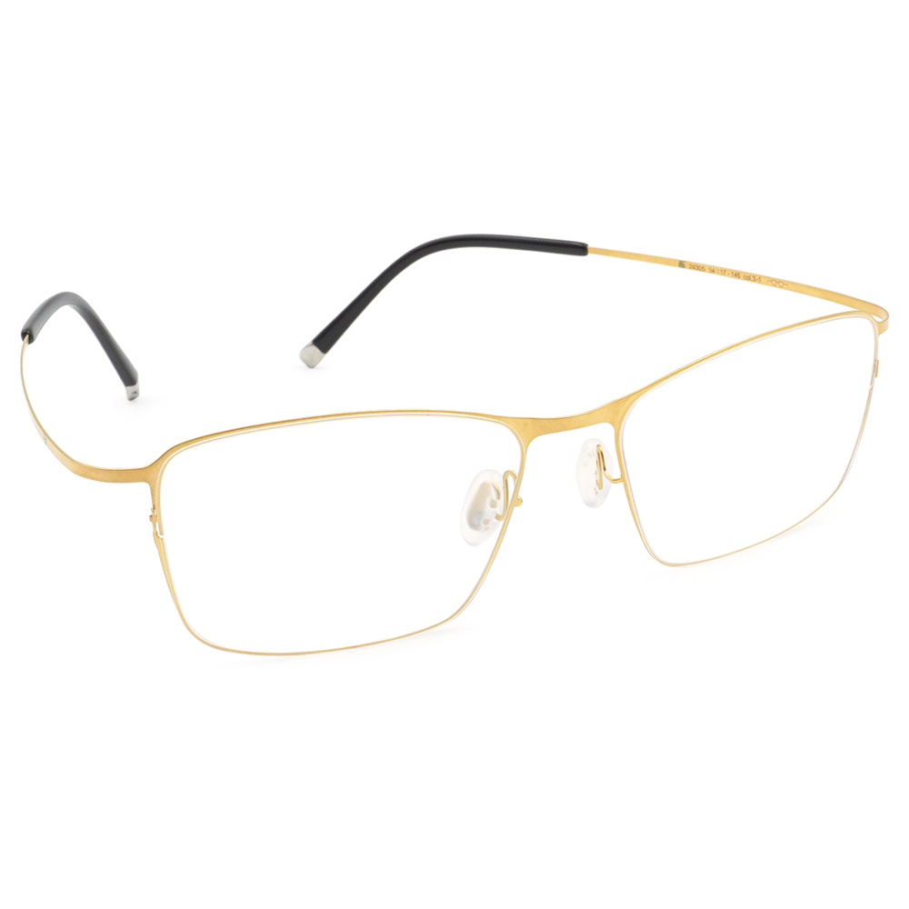 極‧舒適3.0系列 l 極彈理性長方框眼鏡 | 質感金