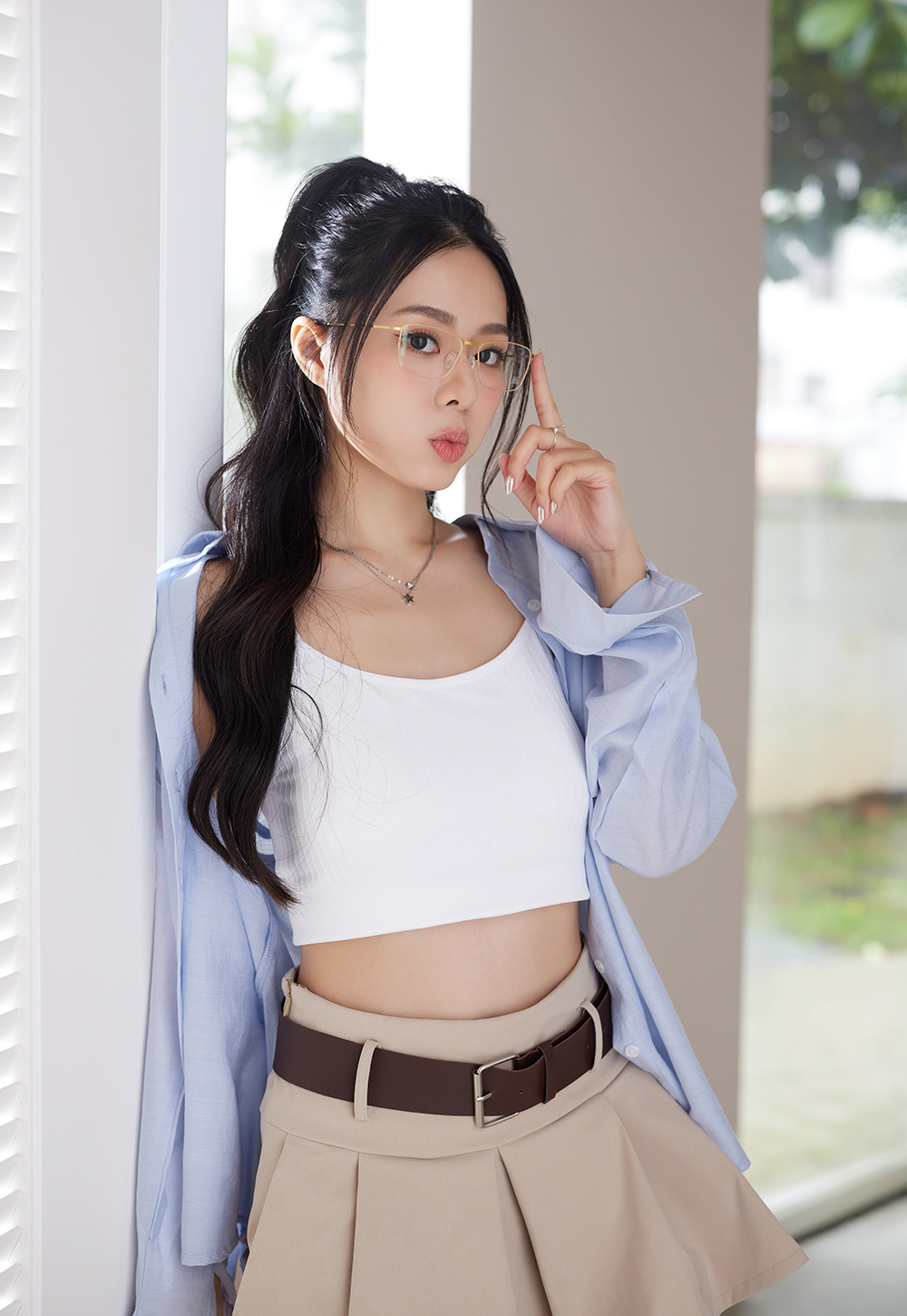 極‧舒適3.0系列 l 極彈理性長方框眼鏡 | 質感金