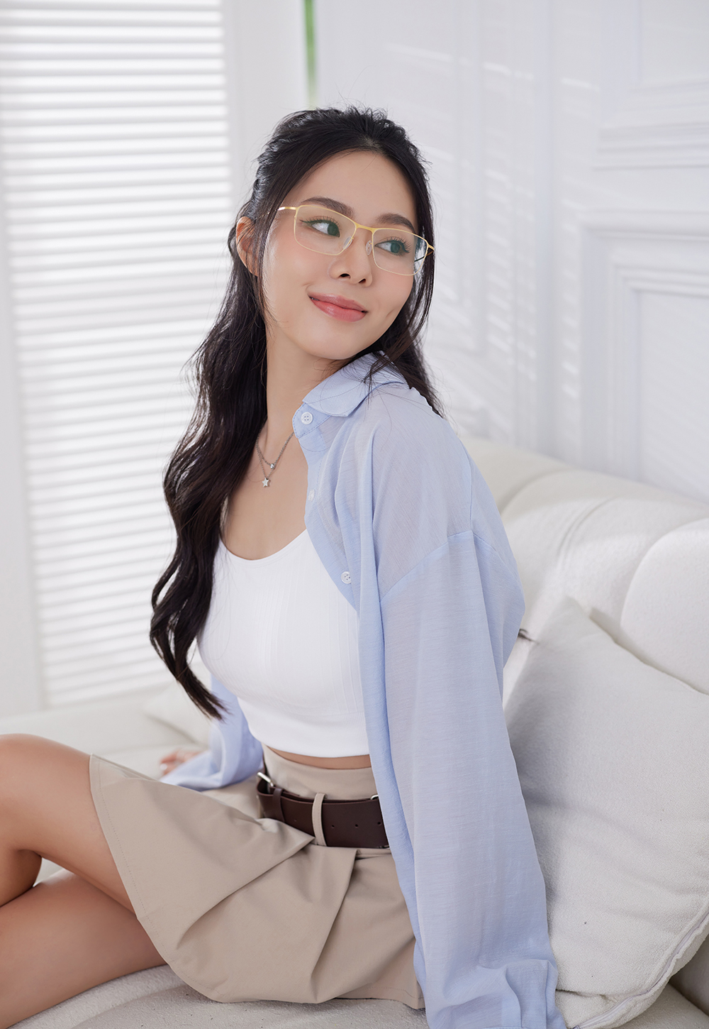 極‧舒適3.0系列 l 極彈理性長方框眼鏡 | 質感金