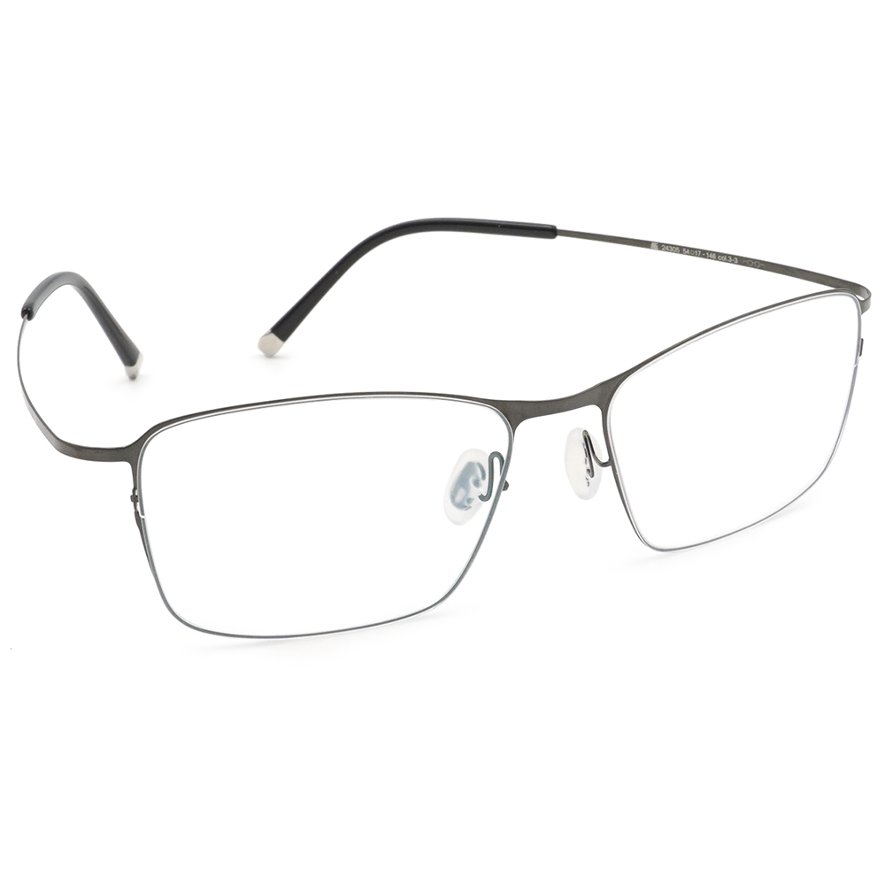 極‧舒適3.0系列 l 極彈理性長方框眼鏡 | 睿智黑