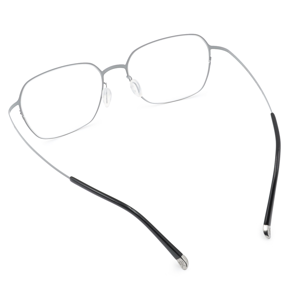 極‧舒適3.0系列 l 極彈品格多邊框眼鏡 | 鑽石銀