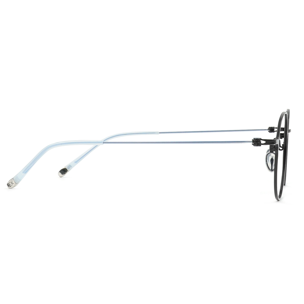 極‧舒適3.0系列 l  精巧極細圓框眼鏡 | 黑/藍