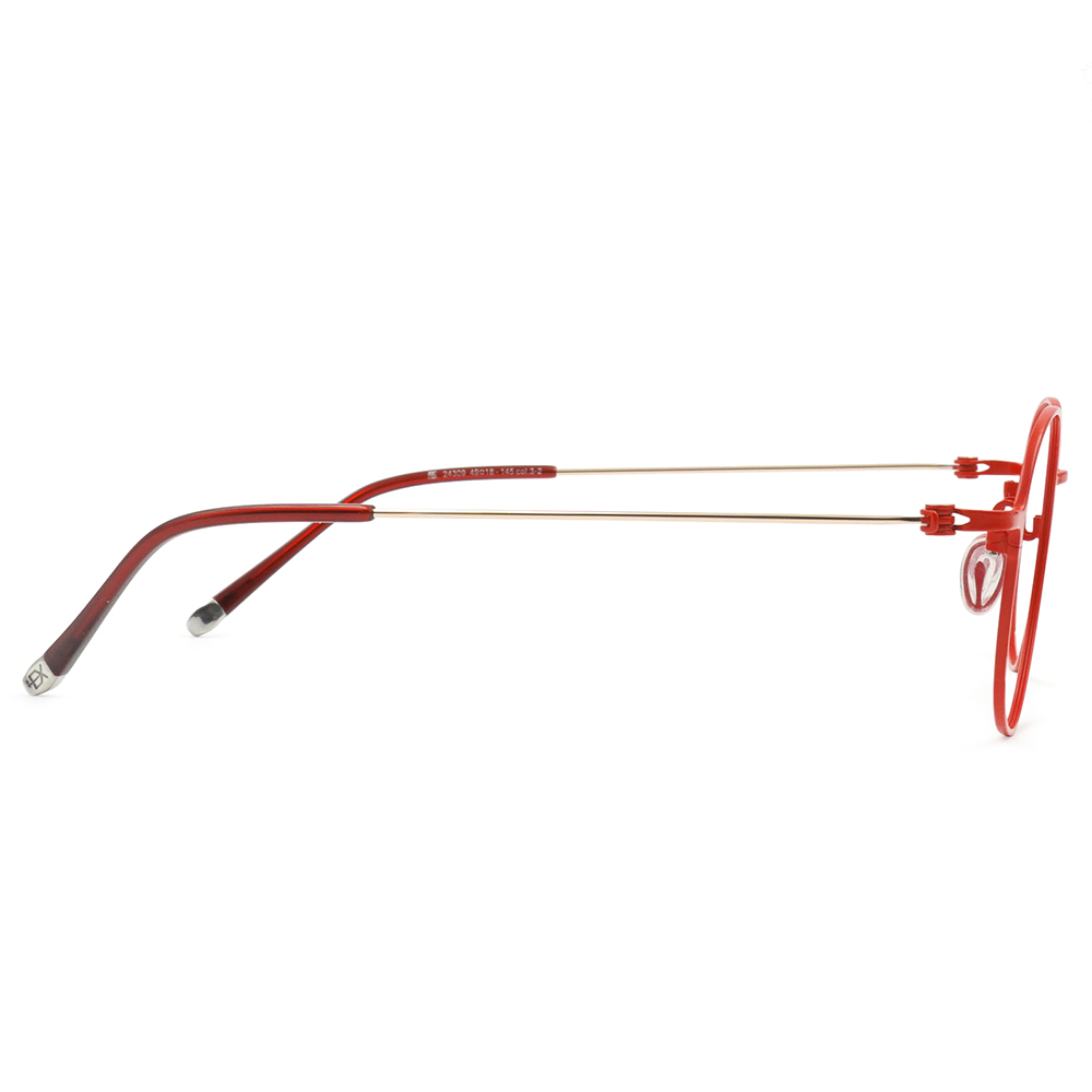 極‧舒適3.0系列 l  精巧極細圓框眼鏡 | 野莓紅