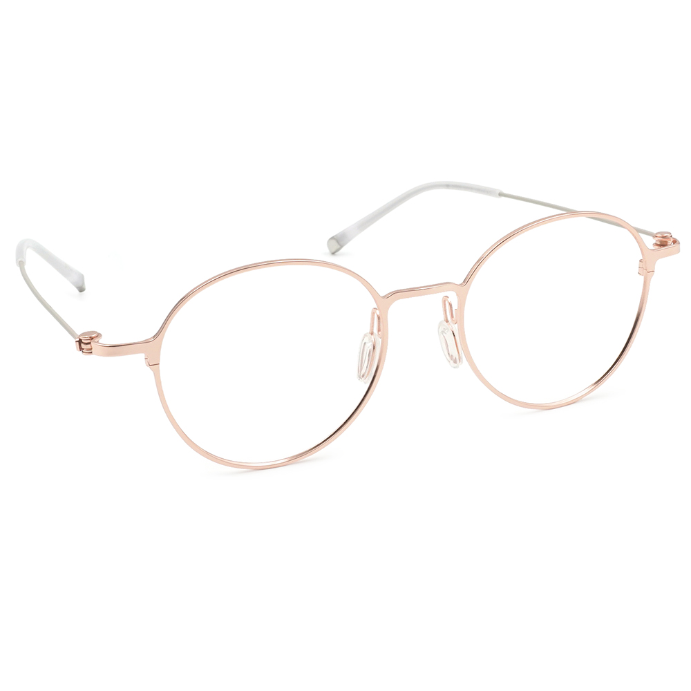 極‧舒適3.0系列 l  精巧極細圓框眼鏡 | 落日金