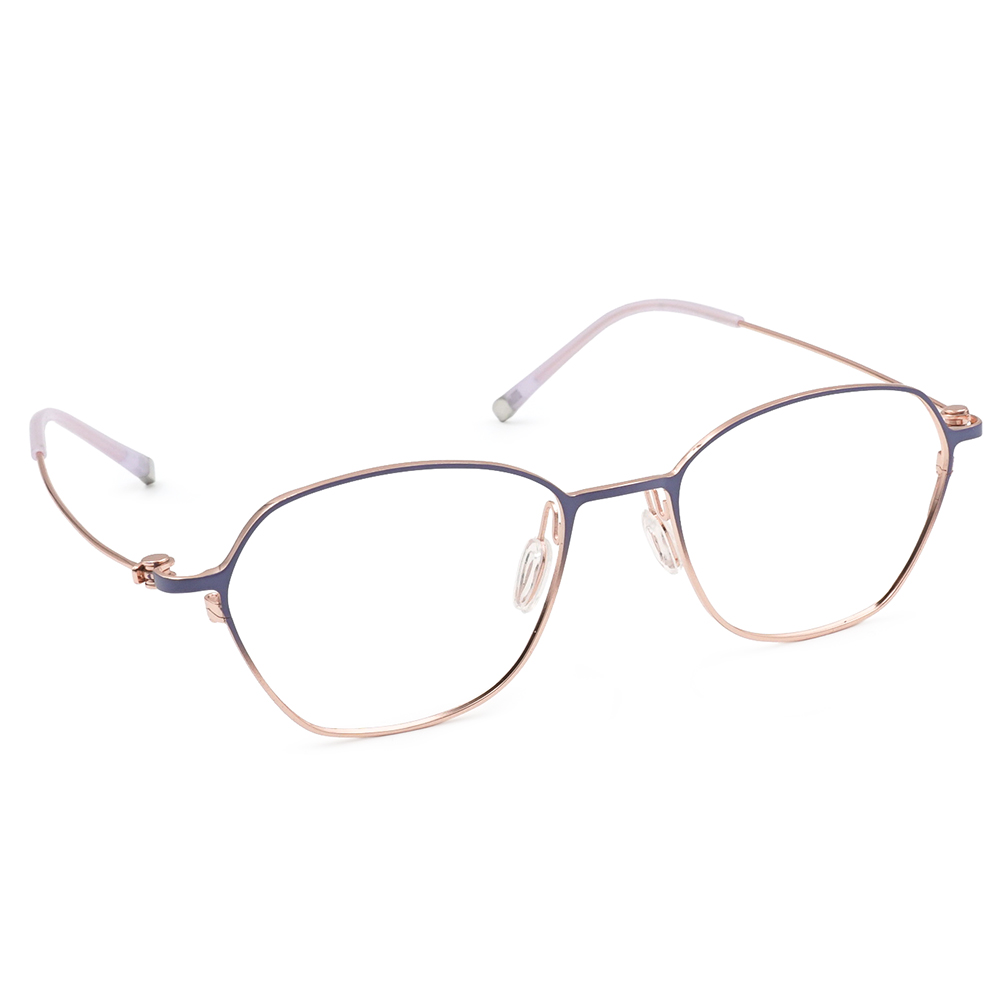 極‧舒適3.0系列 l 青春多邊框眼鏡 l 漸層粉藍