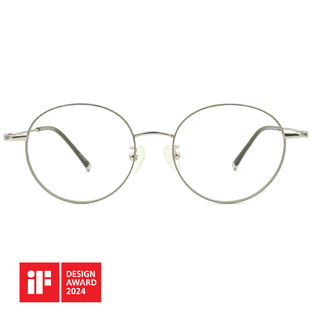 🏆IF設計獎 | 極‧舒適3.0系列 l 模範圓框眼鏡 l 豆綠