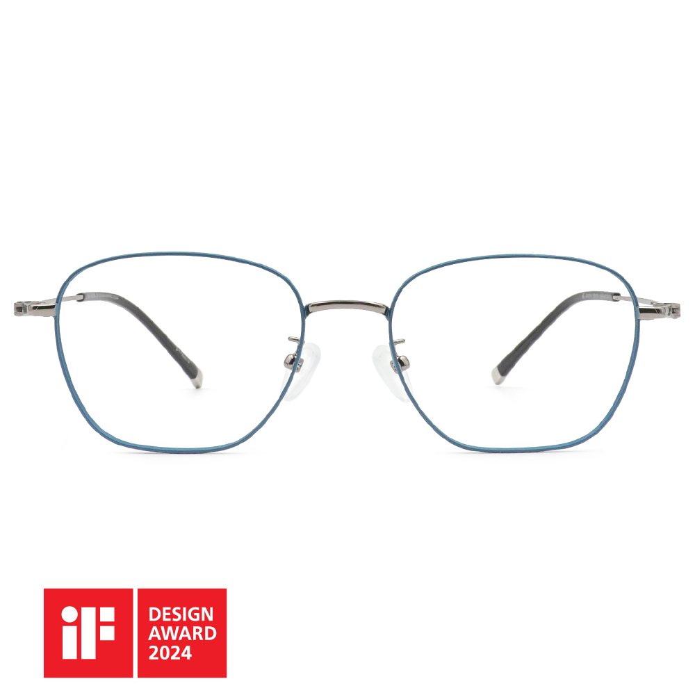 🏆IF設計獎 | 極‧舒適3.0系列 l 文青方框眼鏡 l 綠松石